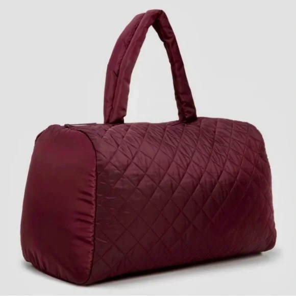 Quilted Burgundy Women's Bag - Picture 2 of 7